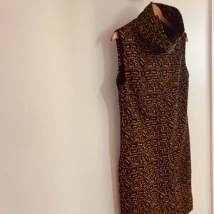 Elegant Sleeveless Geometric Mini Dress